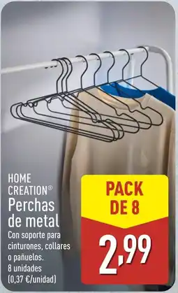 ALDI HOME CREATION Perchas de metal oferta