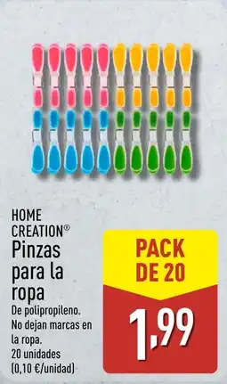 ALDI HOME CREATION Pinzas para la ropa oferta