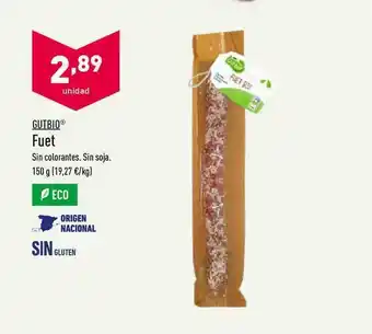 ALDI Gutbio Fuet 150g oferta