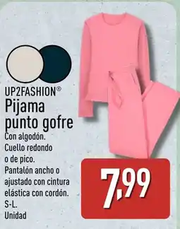 ALDI UP2FASHION Pijama punto gofre oferta