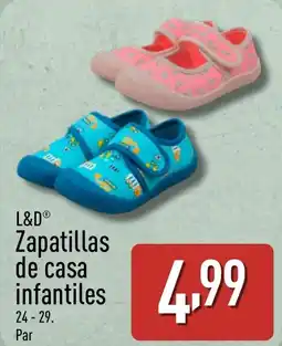 ALDI L&D Zapatillas de casa infantiles oferta