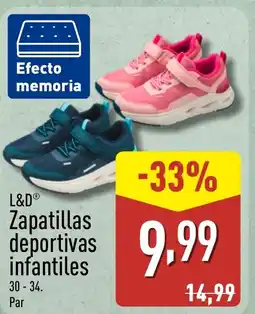 ALDI L&D Zapatillas deportivas infantiles oferta
