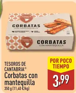 ALDI TESOROS DE CANTABRIA Corbatas con mantequilla oferta