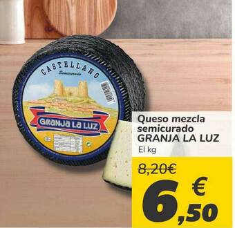 Carrefour Queso Mezcla Semicurado Granja La Luz oferta