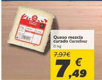 Carrefour Queso Mezcla Curado Carrefour oferta