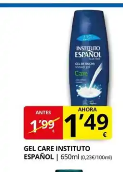 Supermercados MAS INSTITUTO ESPAÑOL Gel care oferta