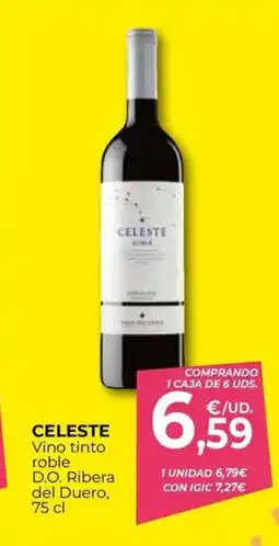CashDiplo CELESTE Vino tinto roble D.O. Ribera del Duero oferta