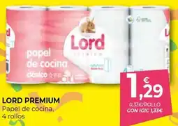 CashDiplo LORD PREMIUM Papel de cocina, 4 rollos oferta
