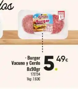 Family Cash Burger Vacuno y Cerd oferta