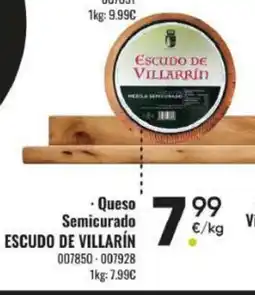 Family Cash ESCUDO DE VILLARRÍN Queso Semicurado oferta