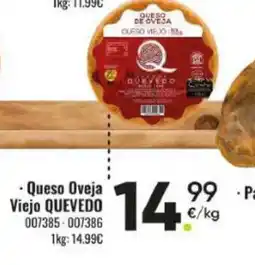 Family Cash QUEVEDO Queso Oveja Viejo oferta