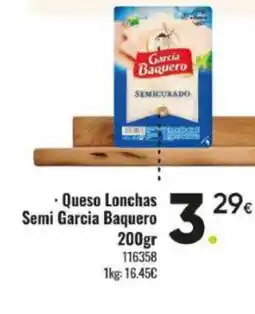 Family Cash GARCIA BAQUERO Queso Lonchas Semi oferta