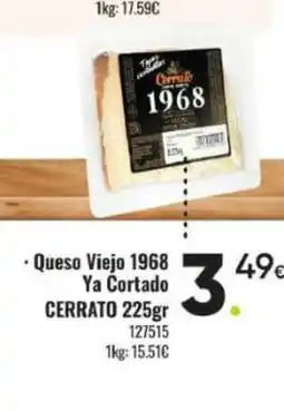 Family Cash CERRATO Queso Viejo 1968 Ya Cortado oferta