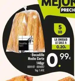 Family Cash Bocadillo Medio Corte oferta