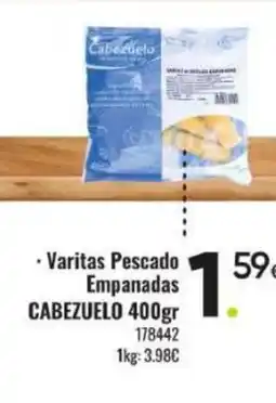 Family Cash CABEZUELO Varitas Pescado Empanadas oferta