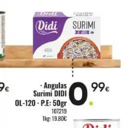 Family Cash DIDI Angulas Surimi oferta