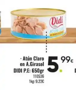 Family Cash DIDI Atún Claro en A.Girasol oferta