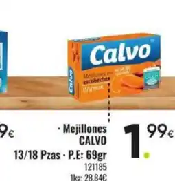 Family Cash CALVO Mejillones oferta