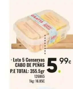 Family Cash CABO DE PEÑAS Lote 5 Conservas oferta