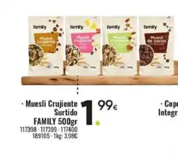 Family Cash FAMILY Muesli Crujiente Surtido oferta