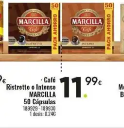 Family Cash MARCILLA Café Ristretto o Intenso oferta