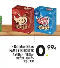 Family Cash FAMILY BISCUITS Galletas Bites oferta