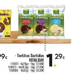 Family Cash VITALDAY Tortitas Surtidas oferta