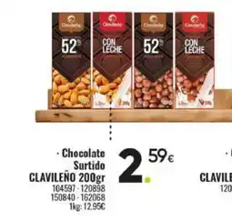 Family Cash CLAVILEÑO Chocolate Surtido oferta