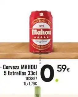 Family Cash MAHOU Cerveza 5 Estrellas oferta