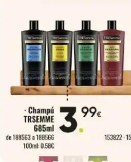 Family Cash TRESEMME Champú oferta