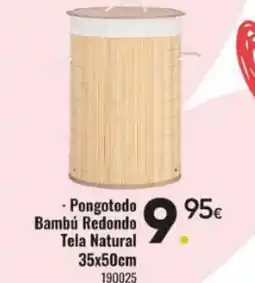 Family Cash Pongotodo Bambú Redondo Tela Natural oferta