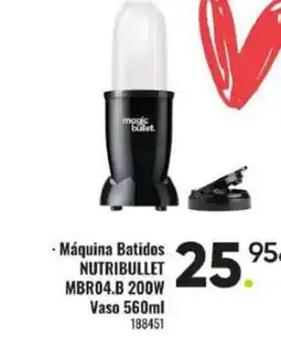 Family Cash NUTRIBULLET Máquina Batidos MBR04.B 200W Vaso oferta