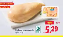 Lidl Pechuga entera de pollo oferta
