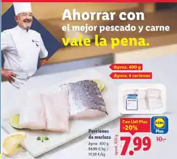 Lidl Porciones de merluza oferta