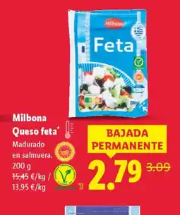 Lidl MILBONA Queso feta oferta