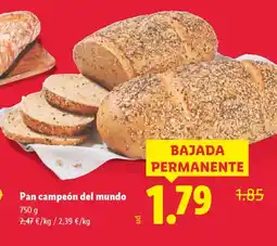 Lidl Pan campeón del mundo oferta