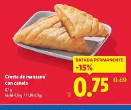 Lidl Cresta de manzana con canela oferta