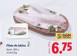 Lidl Filete de lubina oferta