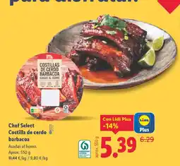 Lidl CHEF SELECT Costilla de cerdo barbacoa oferta