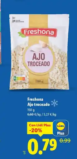Lidl FRESHONA Ajo troceado oferta