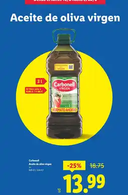 Lidl CARBONELL Aceite de oliva virgen oferta