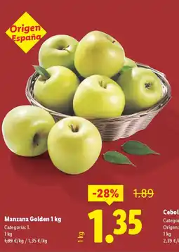 Lidl Manzana Golden oferta