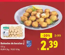 Lidl Buñuelos de bacalao oferta