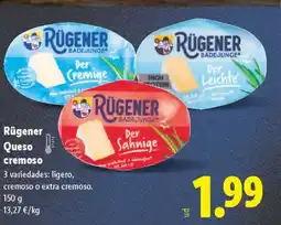 Lidl RÜGENER Queso cremoso oferta