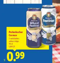 Lidl PERLENBACHER Cerveza oferta