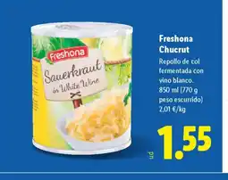 Lidl FRESHONA Chucrut oferta