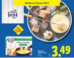 Lidl ALPENFEST Fondue clásica oferta