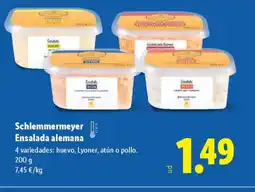 Lidl SCHLEMMERMEYER Ensalada alemana oferta