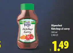 Lidl ALPENFEST Kétchup al curry oferta