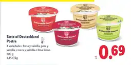 Lidl TASTE OF DEUTSCHLAND Postre oferta